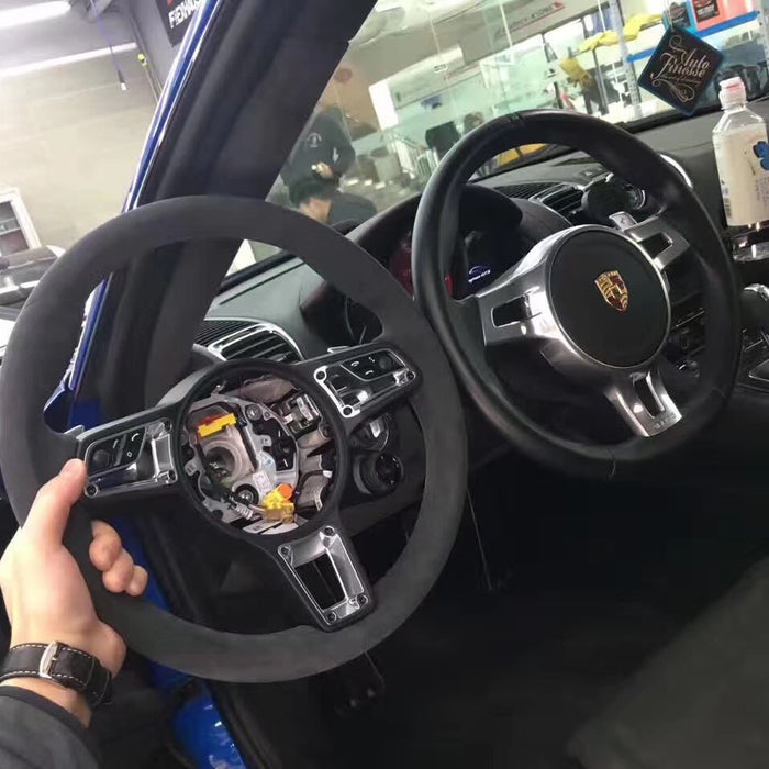 Video clips of porsche steering wheel upgrade
