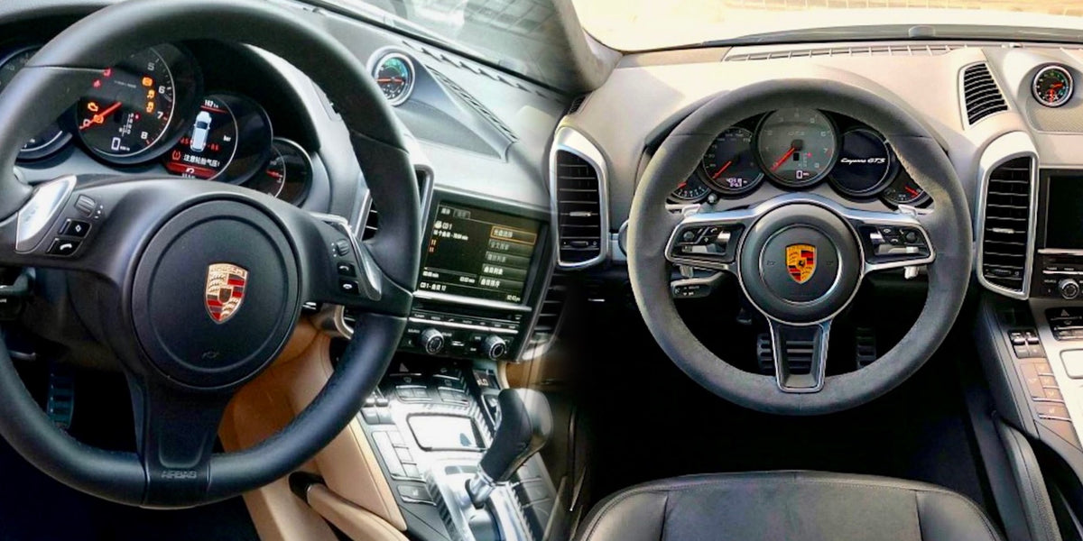 Cayenne · 958.1 steering wheel upgrade comparison